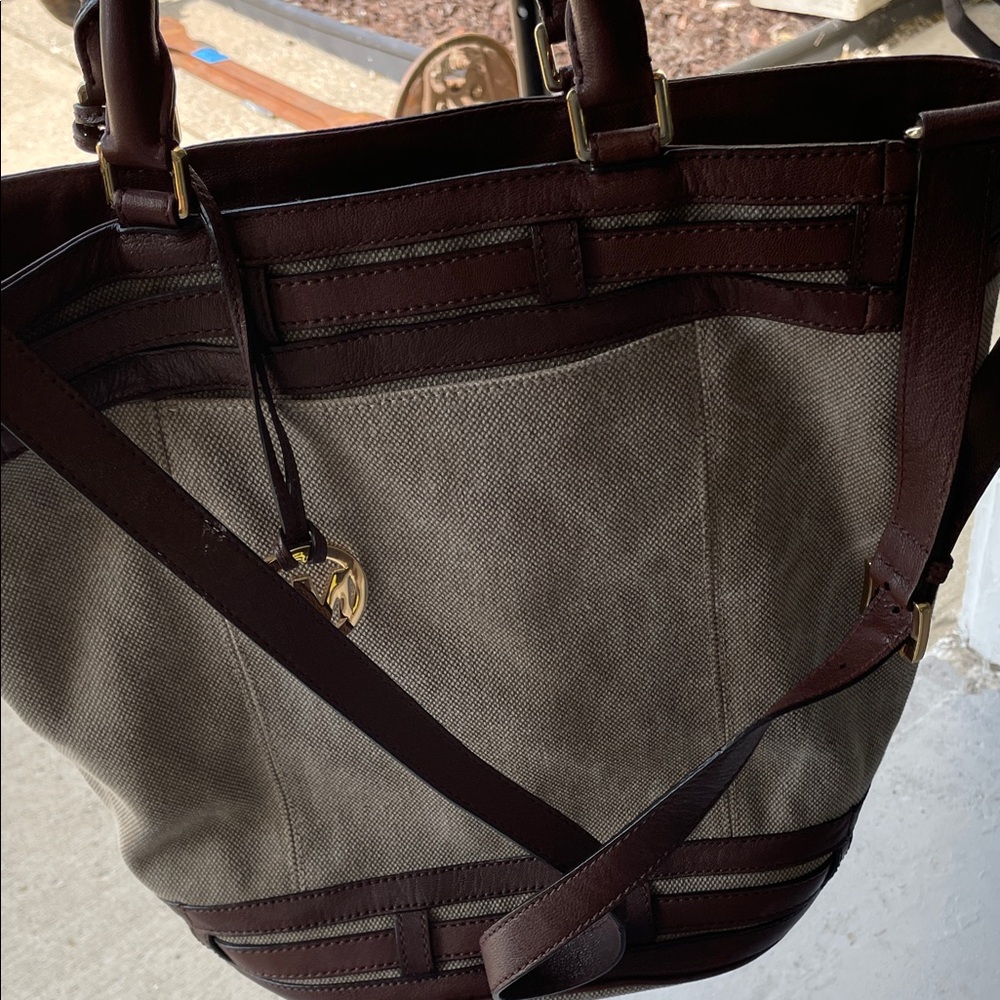 Michael Kors Brown and Tan Tote Purse